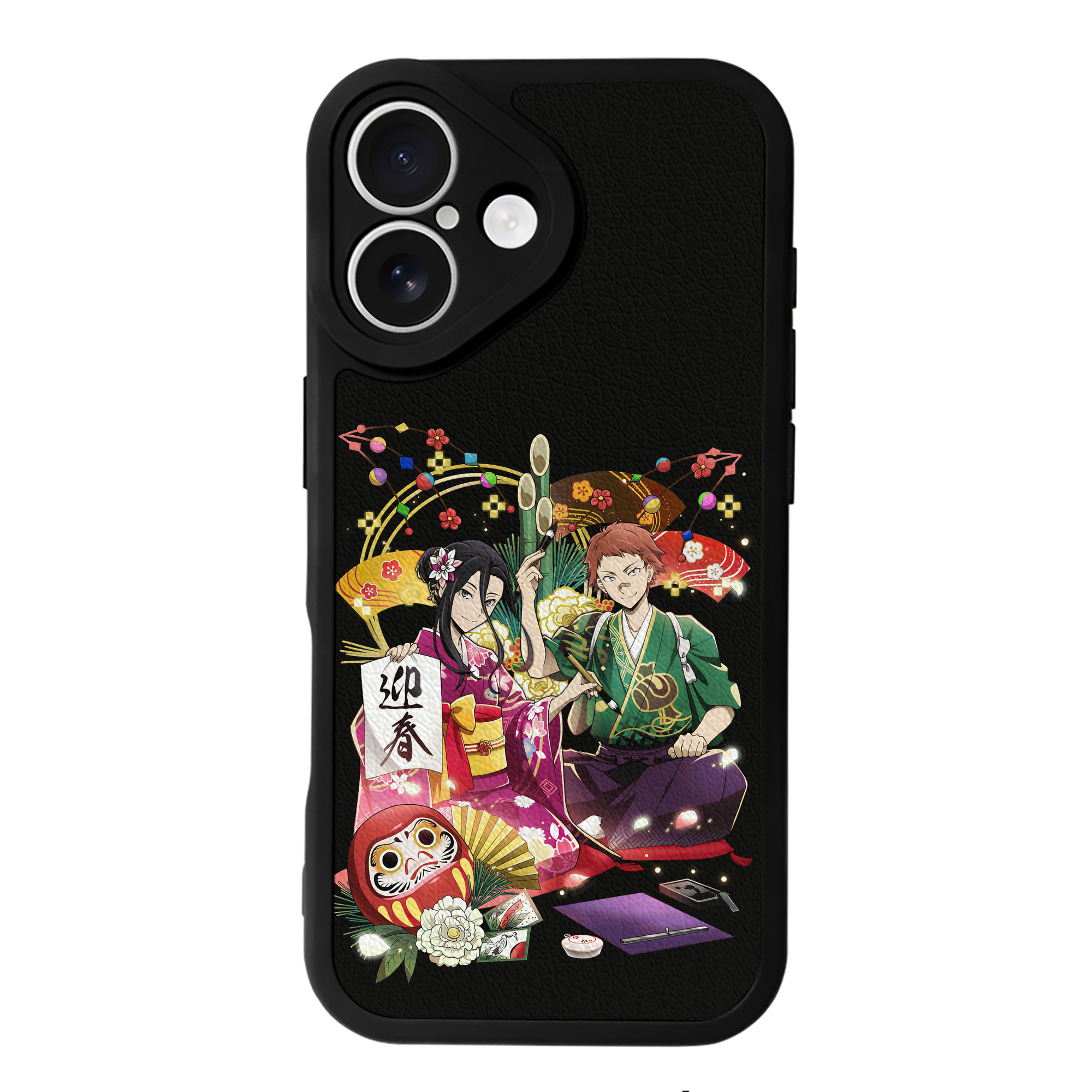（画像用） 文豪ストレイドッグス Bungo Stray Dogs 【iPhone 16シリーズ対応】シリコンスマホケース（レザー調） 材質：シリコン